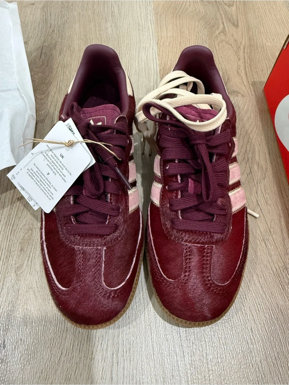 NWB adidas Samba OG Women's Sneaker - Maroon/Pale Pink